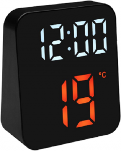 Ceas cu alarma digital - Lumina alba si portocalie