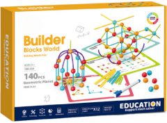 Set de constructie 140 piese - Steam - Forme 3D