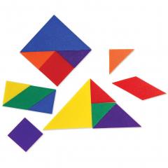 Jucarie educativa - Tangram in 6 culori