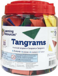 Jucarie educativa - Tangram in 6 culori