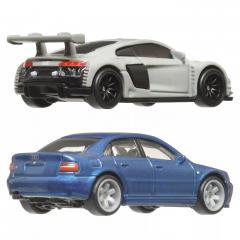 Set 2 Masini metalice - Hot Wheels - Audi S4 Quattro si Audi R8 LMS