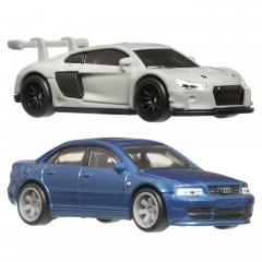 Set 2 Masini metalice - Hot Wheels - Audi S4 Quattro si Audi R8 LMS