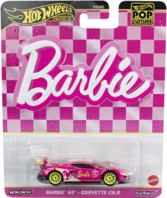 Masina metalica - Hot Wheels Pop Culture - Barbie 65 - Corvette C8 R