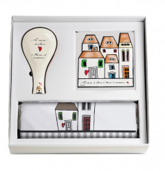 Set sort + suport vase fierbinti + suport tacamuri - Le Casette