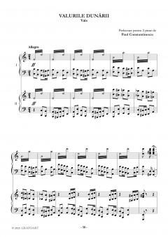 Valurile Dunarii pentru pian