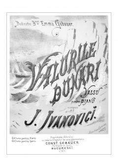 Valurile Dunarii pentru pian