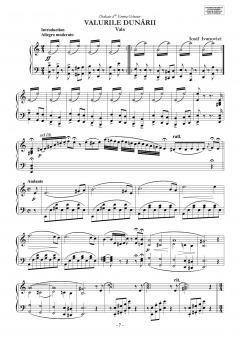 Valurile Dunarii pentru pian