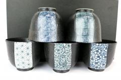 Set 5 cesti - Flori albastre