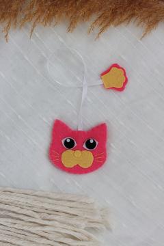 Semn de carte - Motan roz