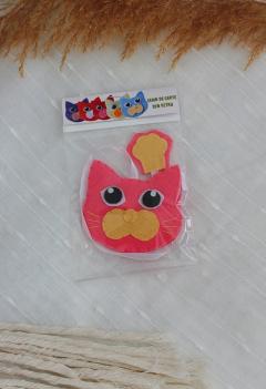 Semn de carte - Motan roz