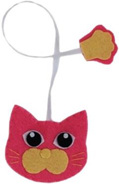 Semn de carte - Motan roz