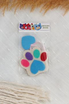 Semn de carte - Labuta de pisica cu iubire - Multicolor