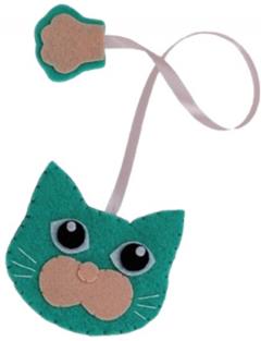 Semn de carte - Motan turcoaz