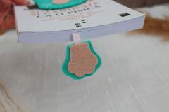 Semn de carte - Motan turcoaz