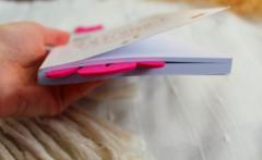 Semn de carte - Pisica castravete roz