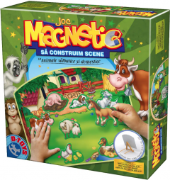 Joc magnetic - Scene cu animale domestice si salbatice