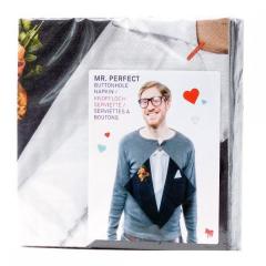 Servetel cu butoniera - Mr. Perfect