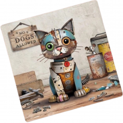 Suport pahare - Scrap Kitten