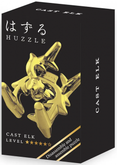 Puzzle mecanic - Mini Huzzle Elk - Gold