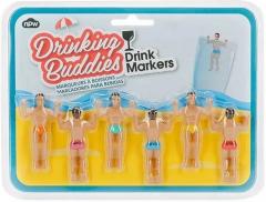 Set 6 decoratiuni pahar - Muscular Boys