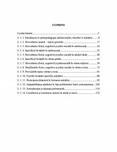 Psihopedagogia adolescentilor, tinerilor si adultilor