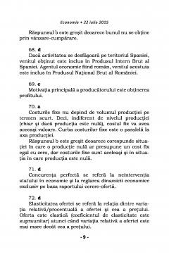 Culegere de explicatii ale raspunsurilor la subiectele de la examenele de admitere la Facultatea de Drept, Universitatea din Bucuresti