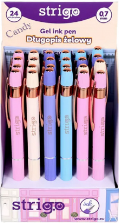 Set 24 Pixuri mecanice cu gel Strigo - Candy, pret pe bucata