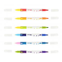 Set 6 markere duble - 2 in 1 - Multicolor