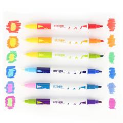 Set 6 markere duble - 2 in 1 - Multicolor