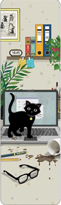 Semn de carte - Bug Art - Chaton Bureau