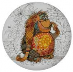 Magnet - Bug Art - Orangoutan