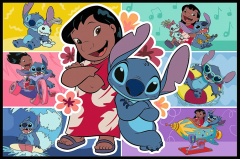 Puzzle 2x200 piese - Lilo & Stitch (The Happy Life of Stitch)