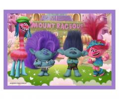 Puzzle 4-in-1 - Aventurile Trolilor Colorati