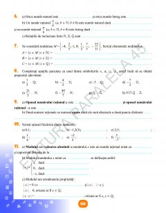 Matematica - Caiet de vacanta. Clasa a VI-a