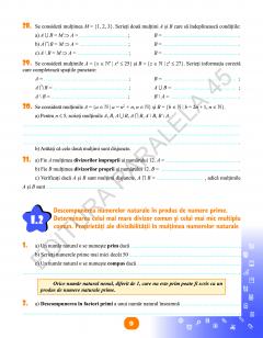 Matematica - Caiet de vacanta. Clasa a VI-a
