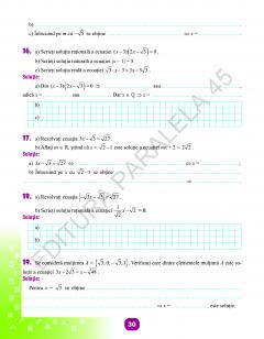 Matematica - Caiet de vacanta, clasa a VII-a