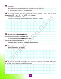Matematica - Caiet de vacanta, clasa a VII-a
