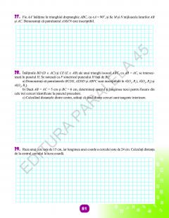 Matematica - Caiet de vacanta, clasa a VII-a