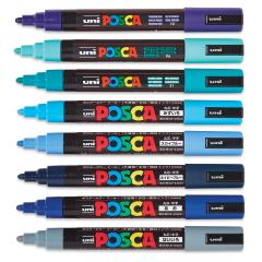 Set 8 markere - Posca PC-5M - Cool Tones