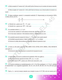 Matematica - Caiet de vacanta. Clasa a V-a