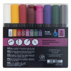 Set 8 markere - Posca PC-5M - Dark Colours