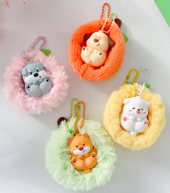 Breloc - Mima Duo Dog Nest Keyring (mai multe modele - pret pe bucata)