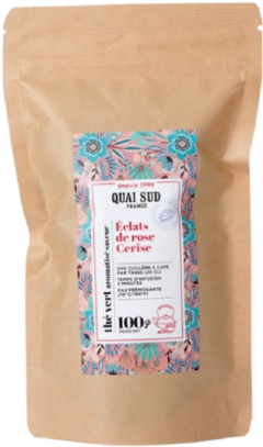 Ceai verde cu aroma de trandafir si cirese