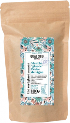 Ceai verde cu aroma de piersica si menta