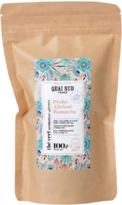 Ceai verde cu aroma de piersici, caise si rozmarin