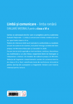 Limba si comunicare - Limba romana - Evaluare Nationala pentru clasa a VI-a