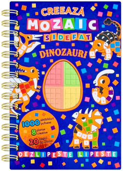 Creeaza mozaic sidefat - Dinozauri