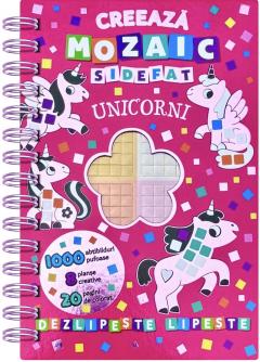 Creeaza mozaic sidefat - Unicorni