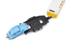 Set 2 masinute - VW T1 with trailer and VW Beetle