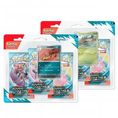 Pokemon TCG: Scarlet & Violet - Journey Together - 3 Blister Booster (mai multe modele, pret pe bucata)